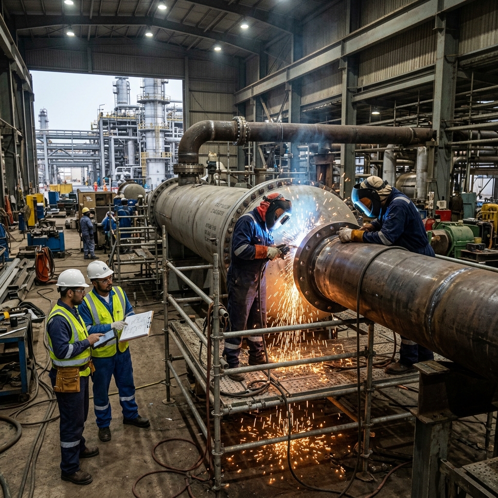 Al Jazeera Service Contracting Co. Mechanical Construction plant site